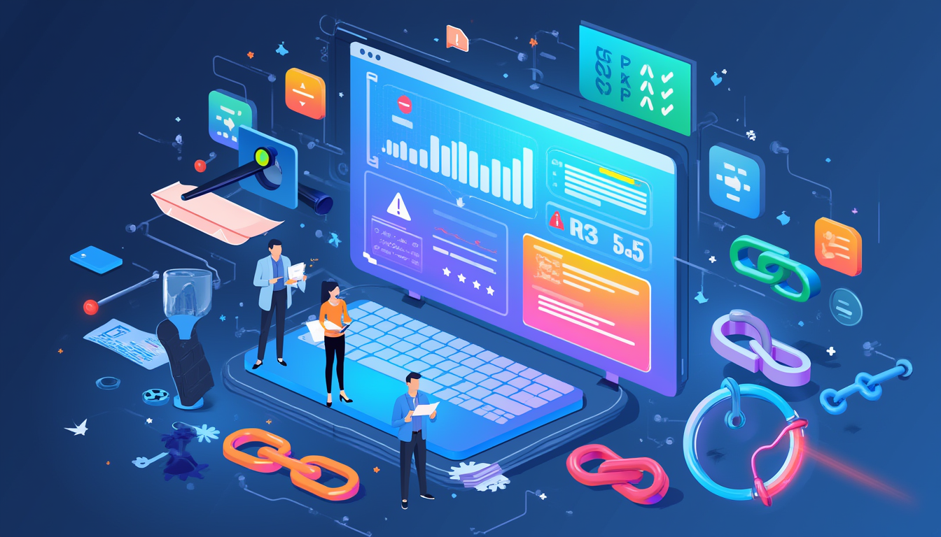 Complete guide to backlink maintenance showing monitoring dashboard and link health metrics