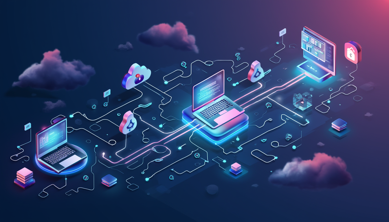 SaaS companies connected through strategic backlink relationships