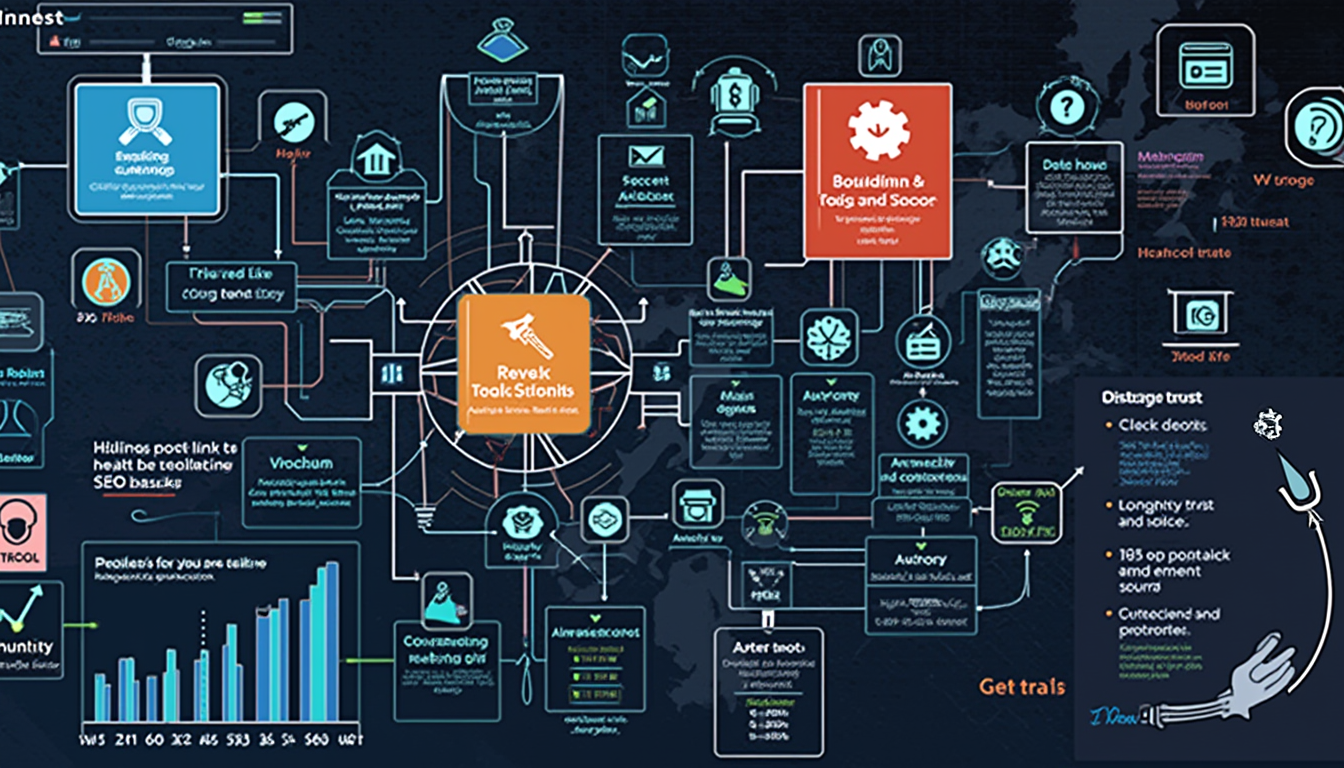 Comprehensive backlink health score system dashboard showing quantitative framework for evaluating link profile quality
